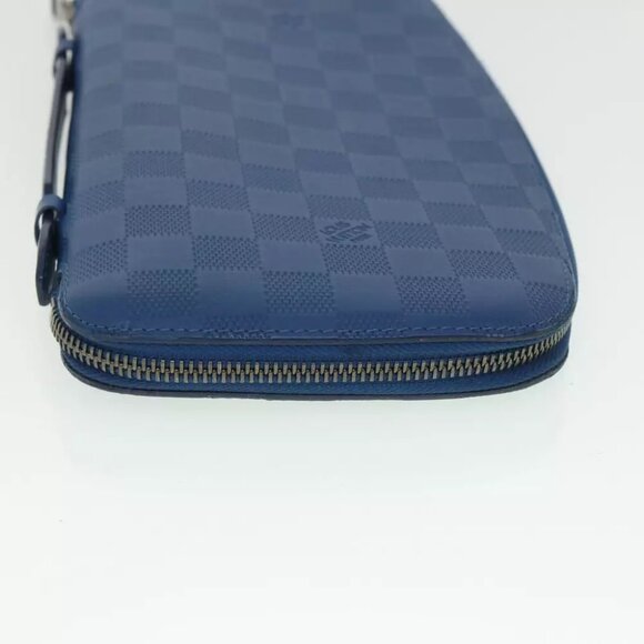 LOUIS VUITTON Damier Infini Organizer Atholl Clutch Bag Blue N41396 Auth ki3459 - Picture 2 of 16